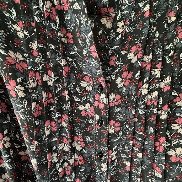 NANETTE LEPORE | NWOT | SLEEVELESS BLACK FLORAL SWING DRESS | SIZE: 8 - Picture 4 of 10